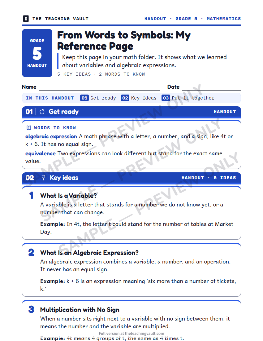 Sample preview: handout page (watermarked, low-resolution)