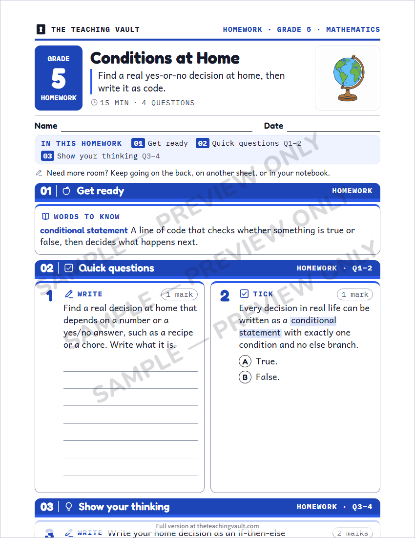 Sample preview: homework page (watermarked, low-resolution)