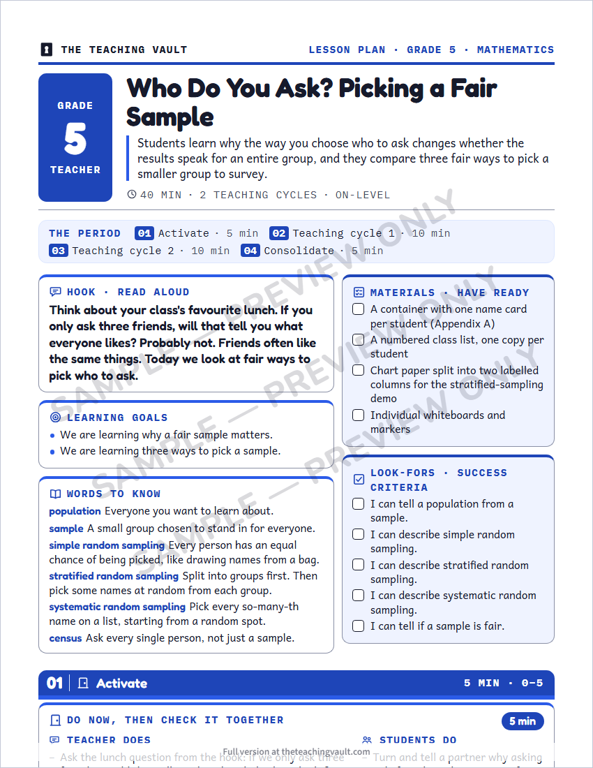 Sample preview: lesson plan page (watermarked, low-resolution)