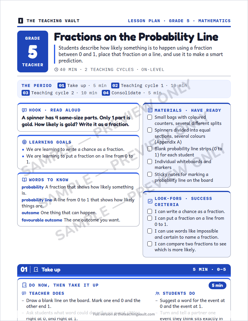 Sample preview: lesson plan page (watermarked, low-resolution)