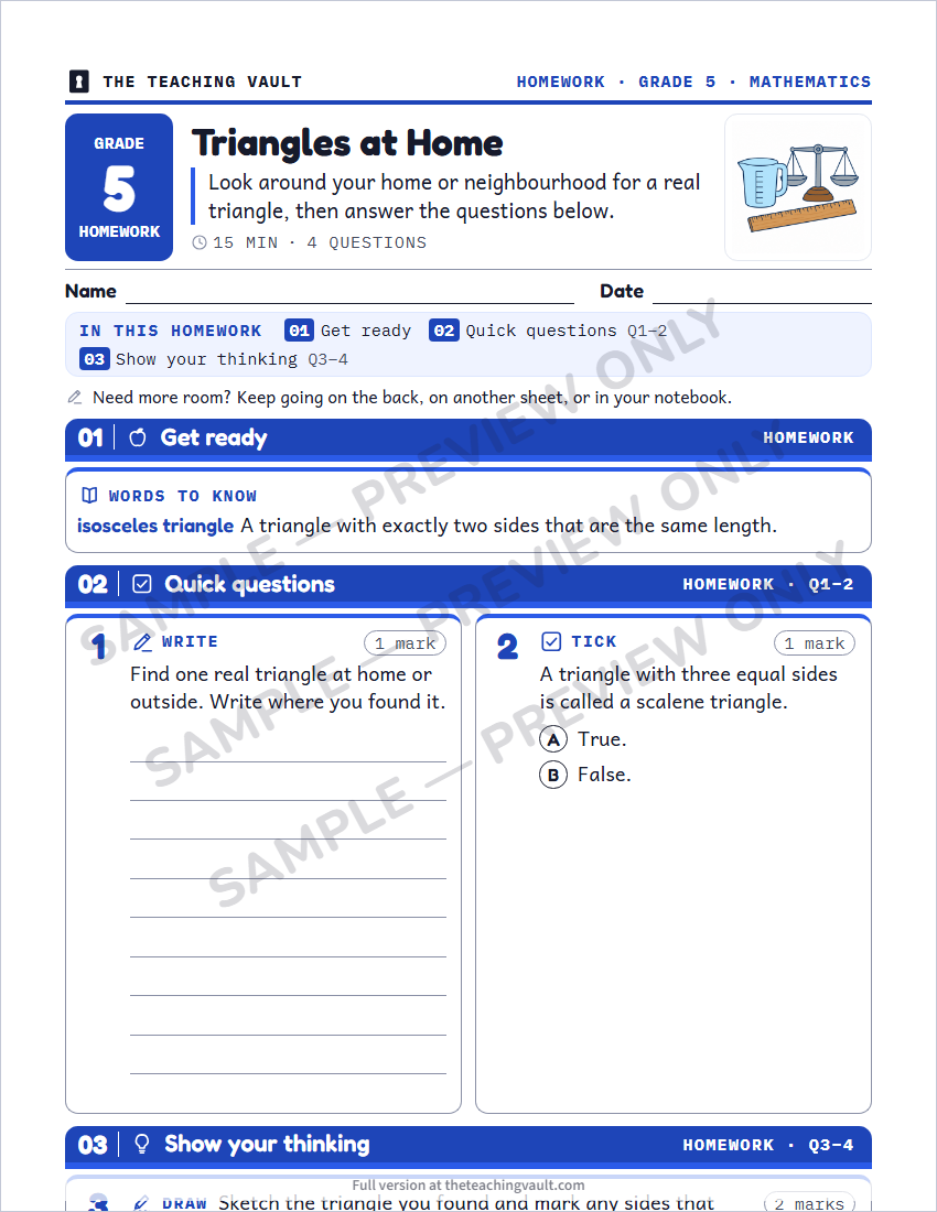 Sample preview: homework page (watermarked, low-resolution)