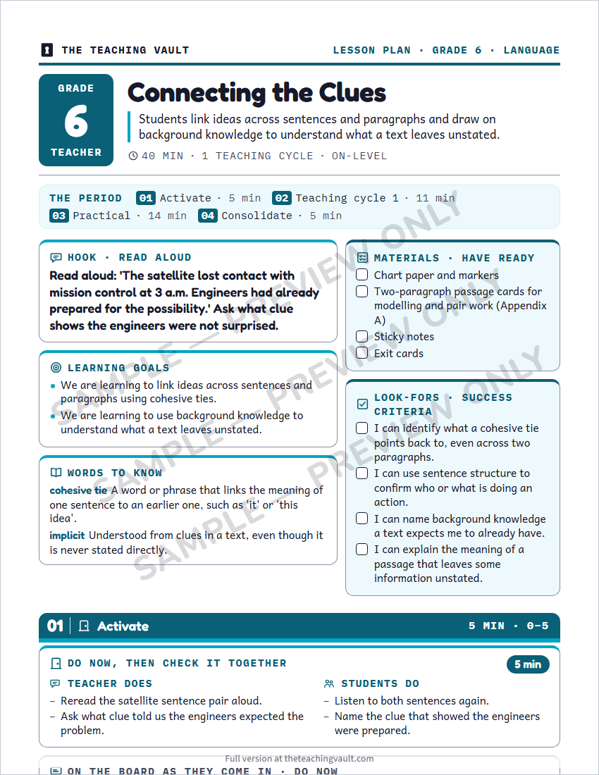 Sample preview: lesson plan page (watermarked, low-resolution)