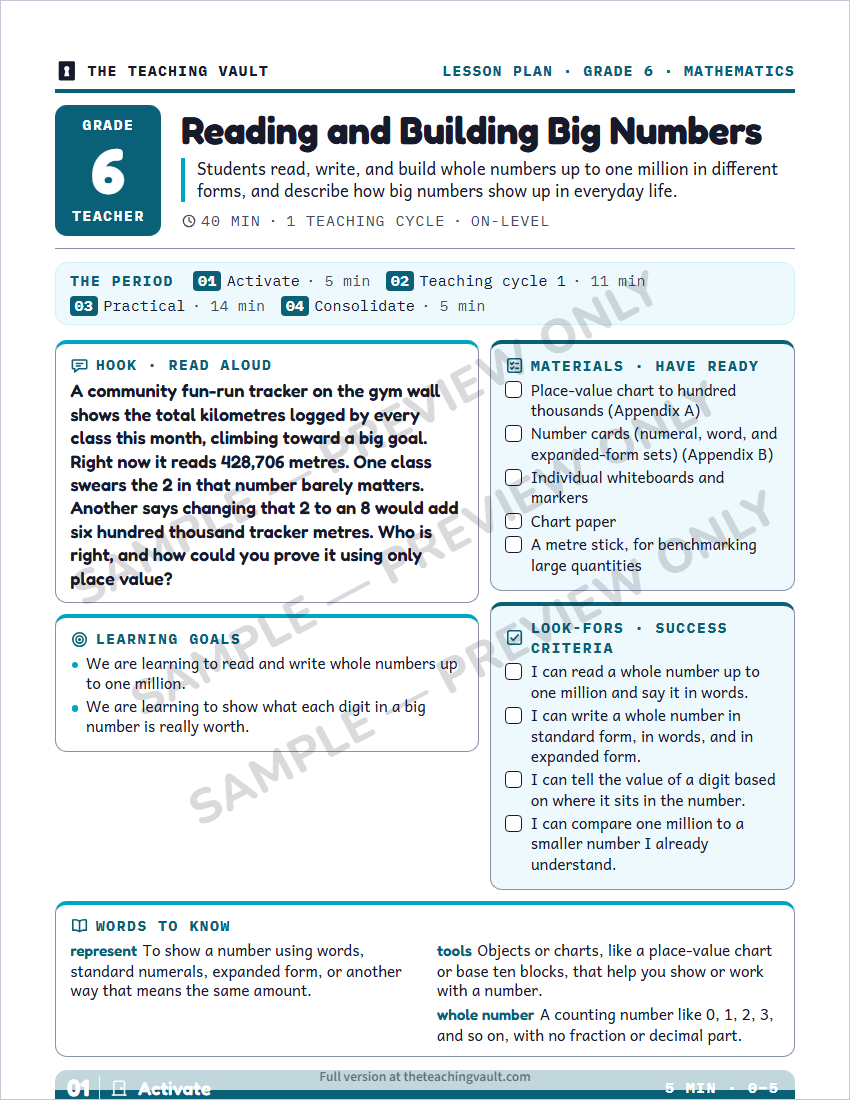 Sample preview: lesson plan page (watermarked, low-resolution)