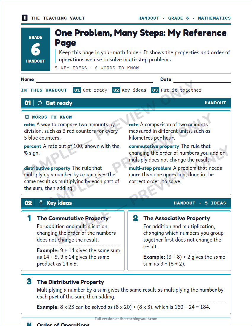 Sample preview: handout page (watermarked, low-resolution)