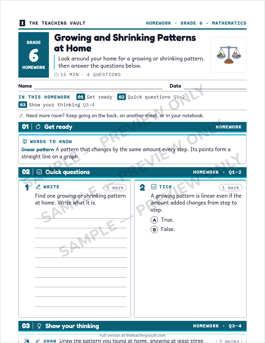 Sample preview: homework page (watermarked, low-resolution)