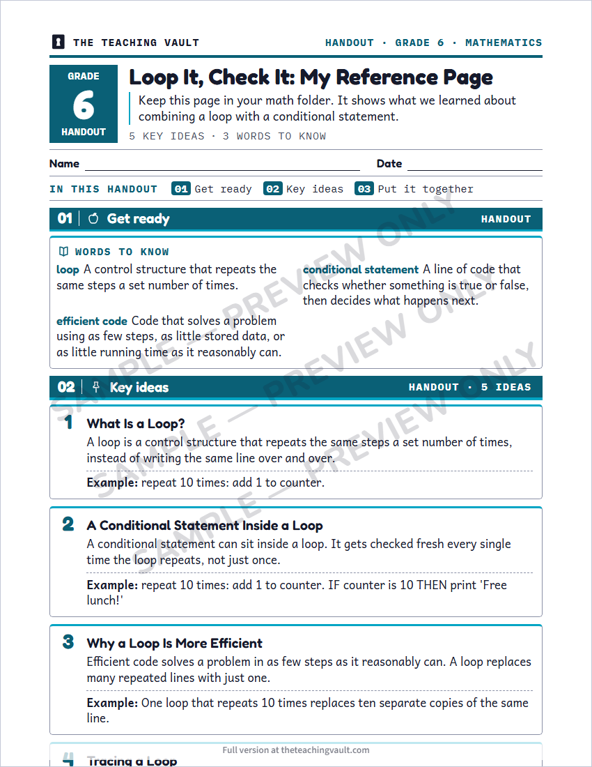 Sample preview: handout page (watermarked, low-resolution)