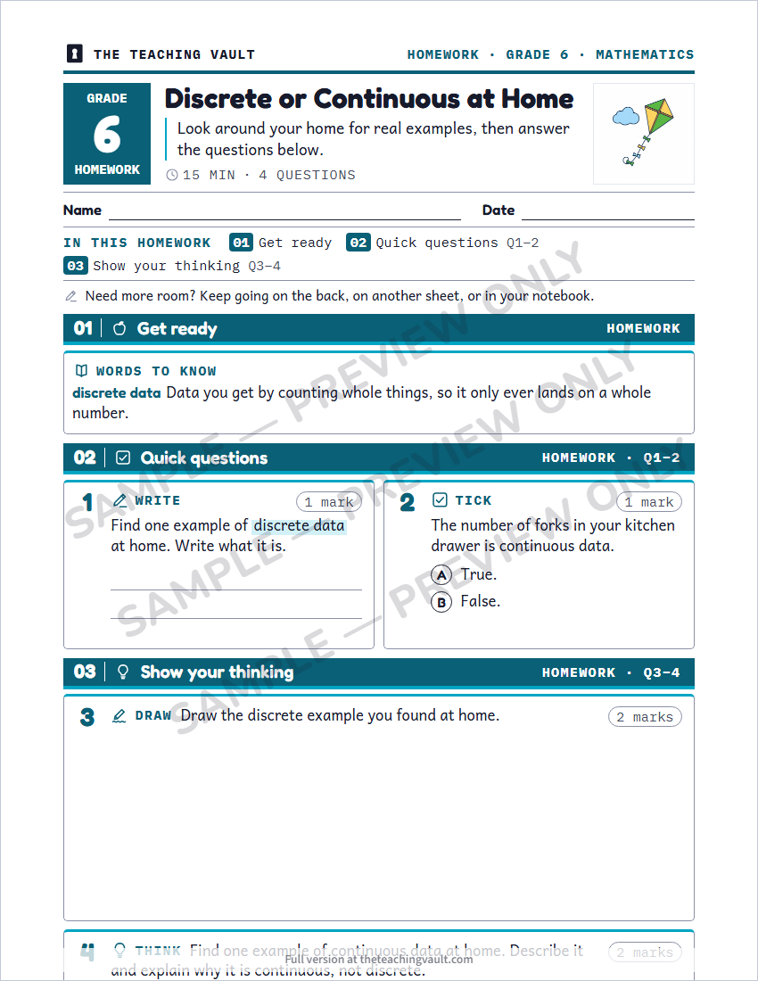 Sample preview: homework page (watermarked, low-resolution)