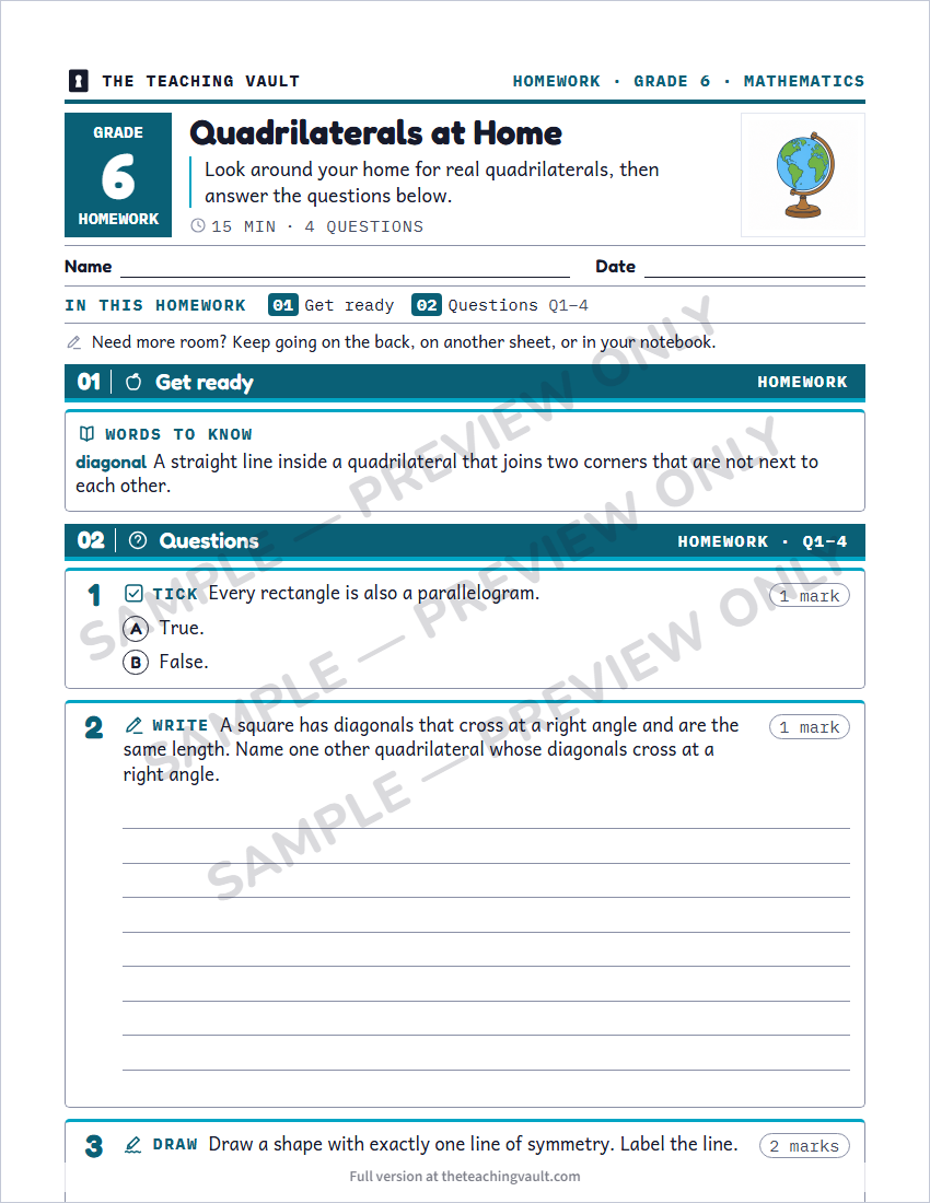 Sample preview: homework page (watermarked, low-resolution)