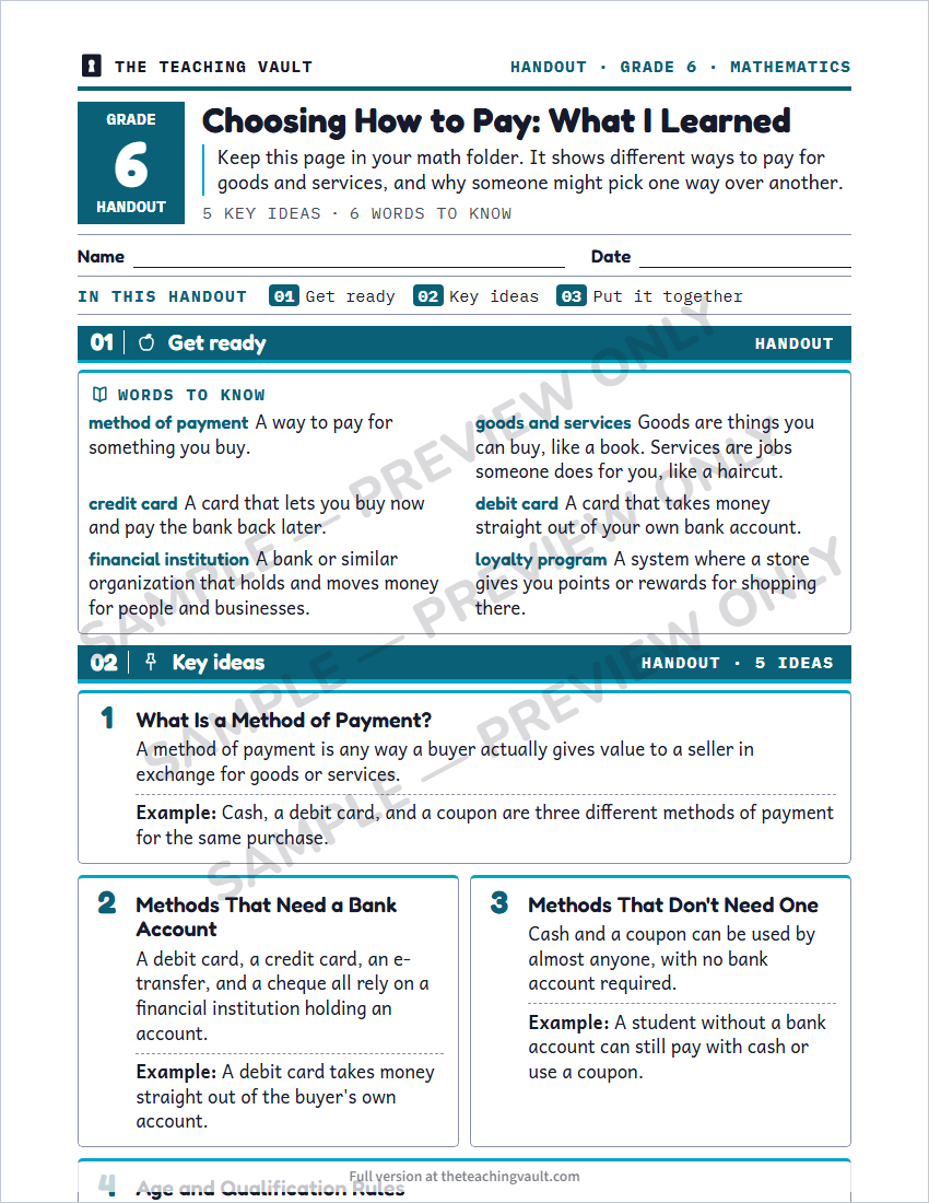 Sample preview: handout page (watermarked, low-resolution)