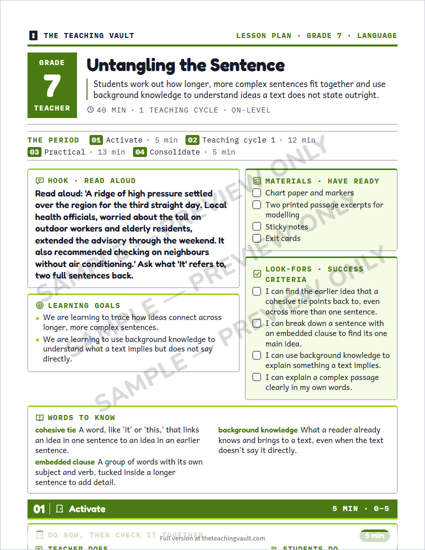 Sample preview: lesson plan page (watermarked, low-resolution)