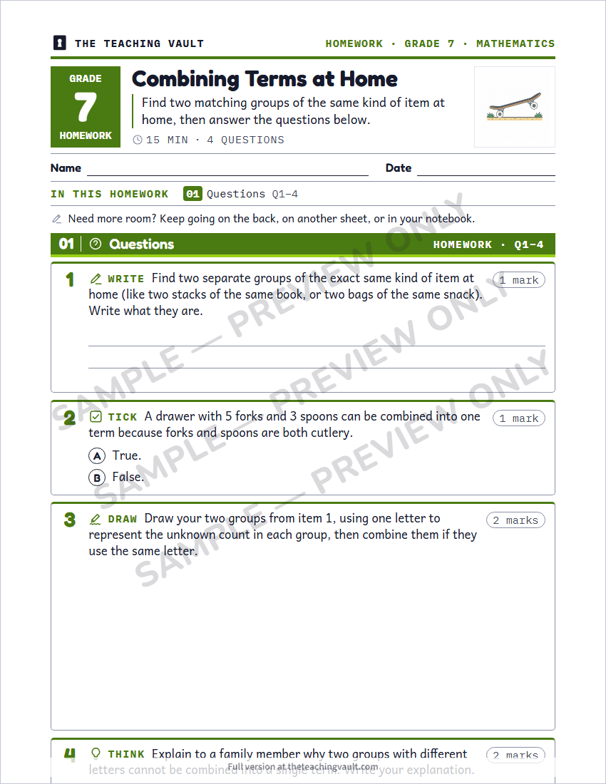 Sample preview: homework page (watermarked, low-resolution)