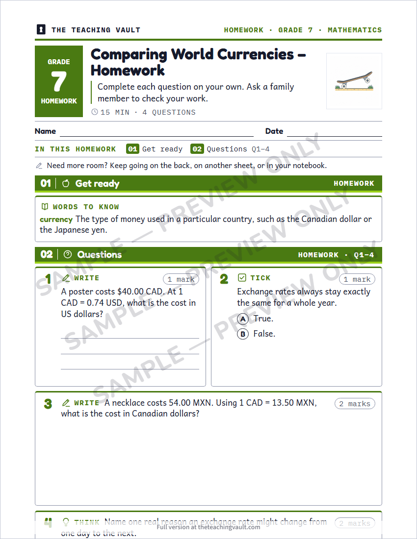 Sample preview: homework page (watermarked, low-resolution)