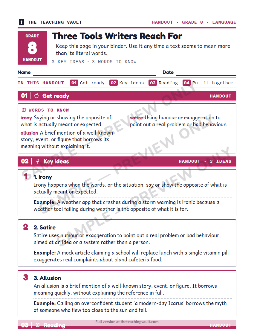 Sample preview: handout page (watermarked, low-resolution)
