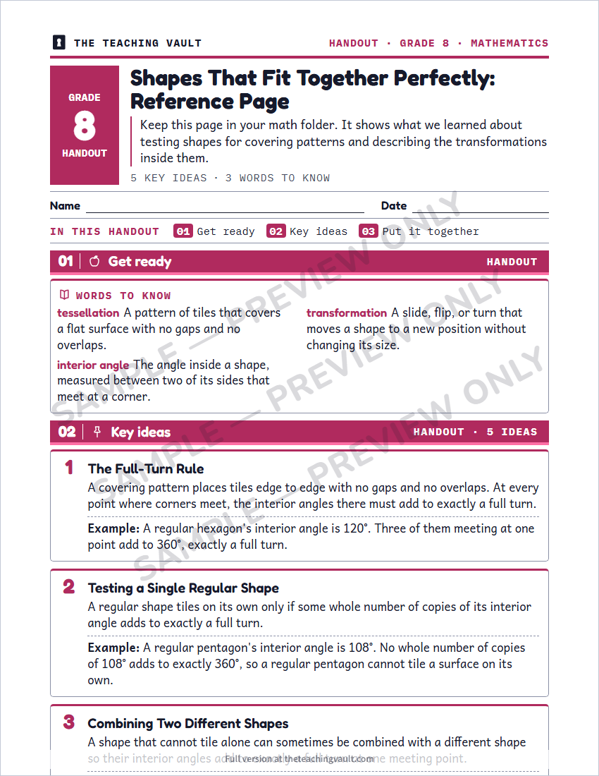 Sample preview: handout page (watermarked, low-resolution)