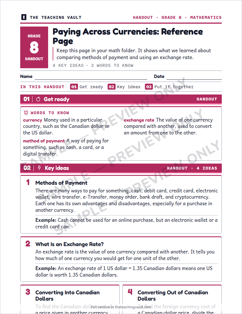 Sample preview: handout page (watermarked, low-resolution)
