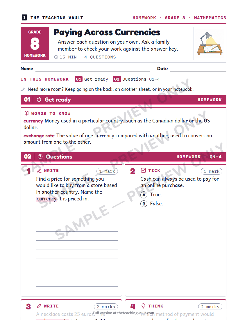 Sample preview: homework page (watermarked, low-resolution)